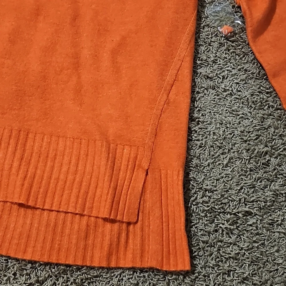 New Free People Phoebe Sweater Wool Blend Shell Coral Small Knit Pullover - Picture 5 of 10